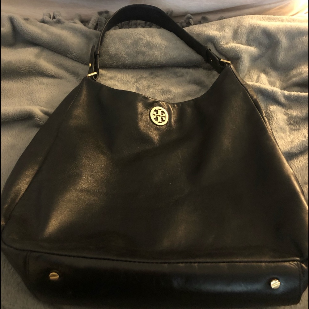 Tory Burch Black leather hobo bag